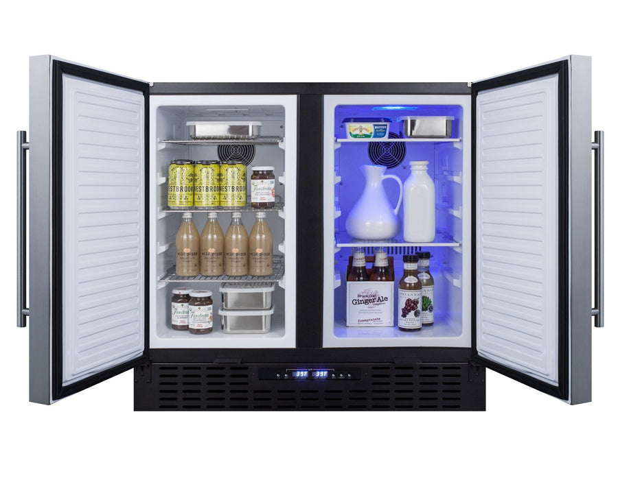 SUMMIT 36" Wide Built-In Refrigerator-Freezer