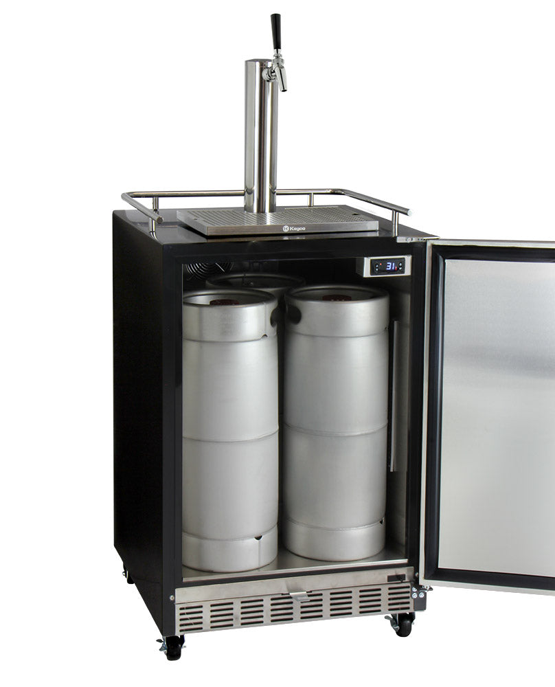 Full Size Digital Commercial Undercounter Kegerator with X-CLUSIVE Premium Direct Draw Kit