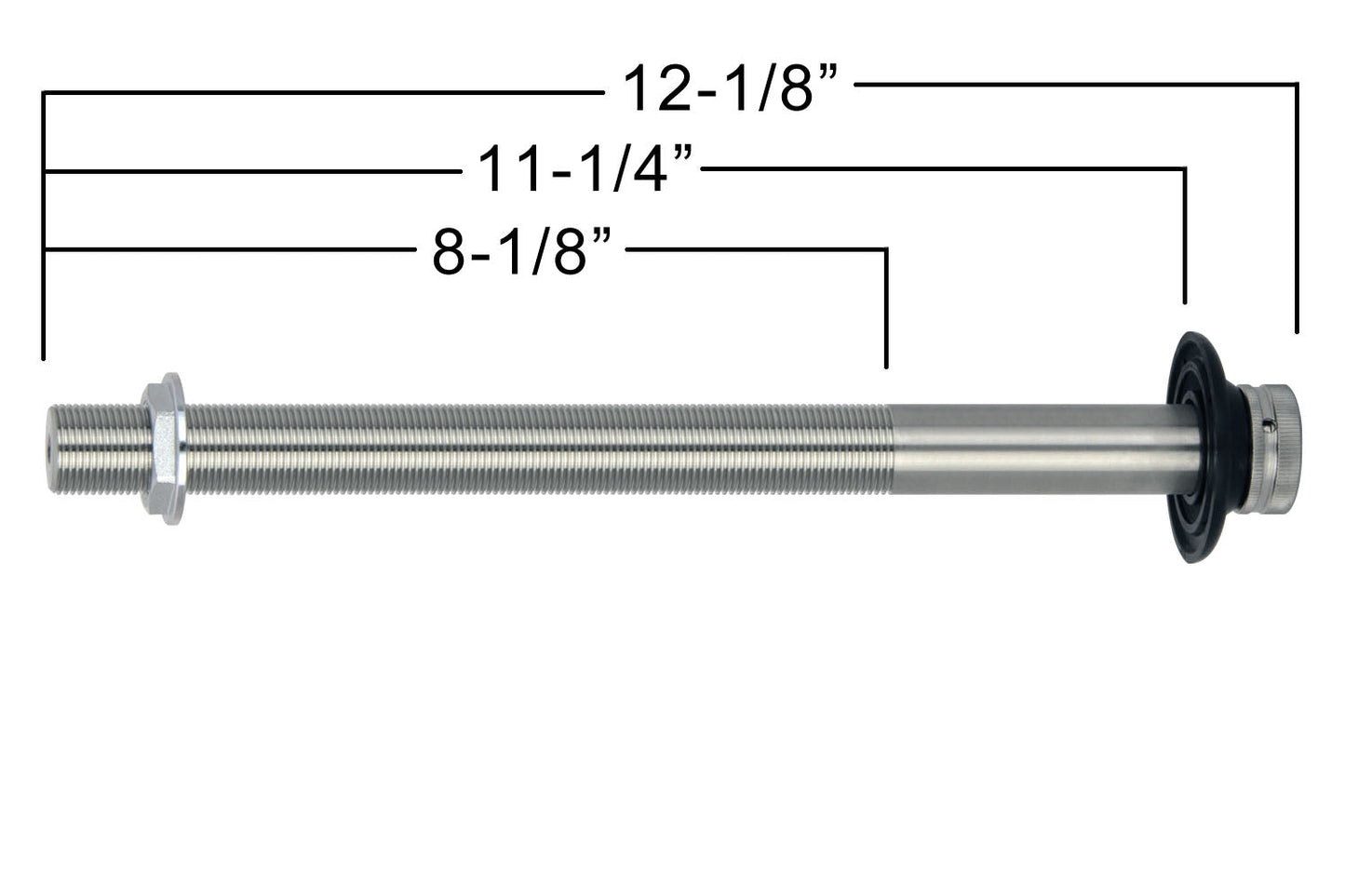 12-1/8" Stainless Steel Shank - 1/4" I.D. Bore