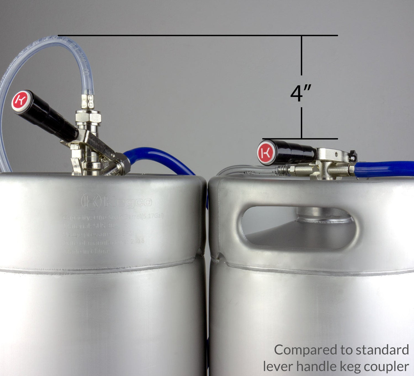 Low Profile D System Keg Tap Coupler