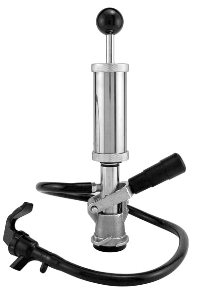 Kegco KTP-4D1 - 4" Metal Keg Pump - Lever Handle - D System - Chrome Body