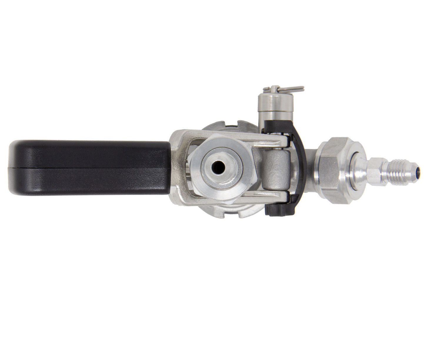 D System Keg Tap Coupler with Ergonomic Handle and 1/4" MFL Fittings