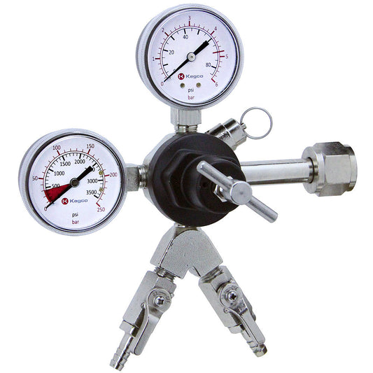 Commercial Grade Double Gauge Two Product CO2 Regulator