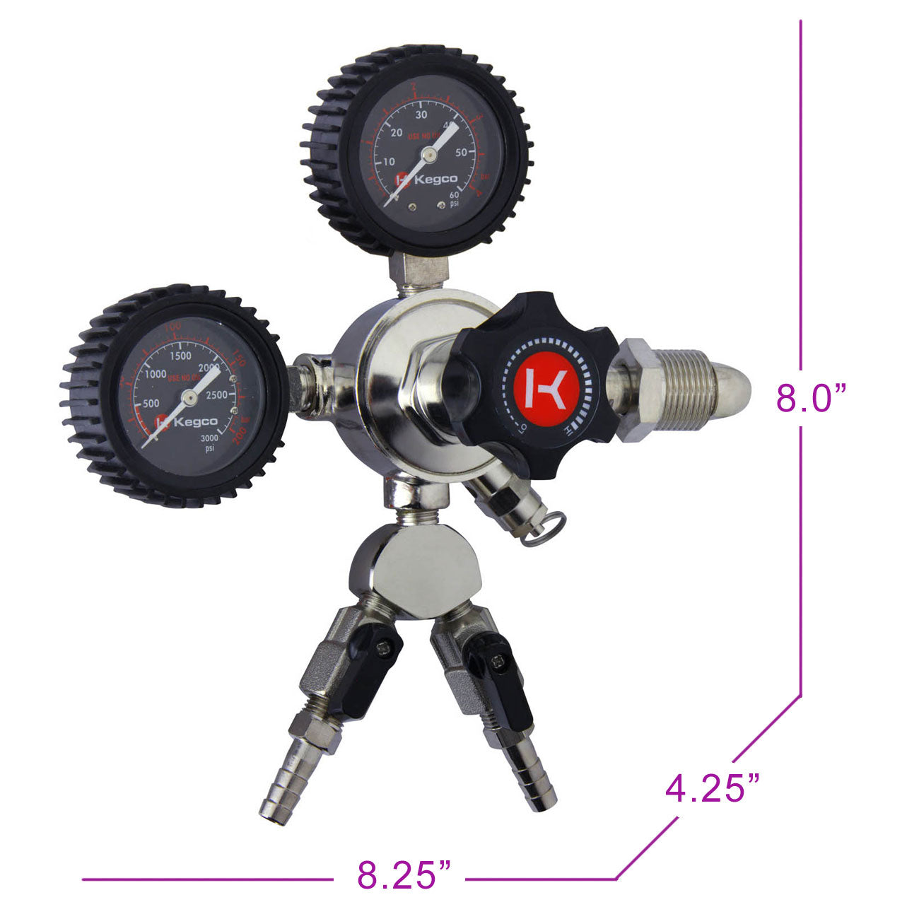 Elite Series Double Gauge Two Product Nitrogen Regulator