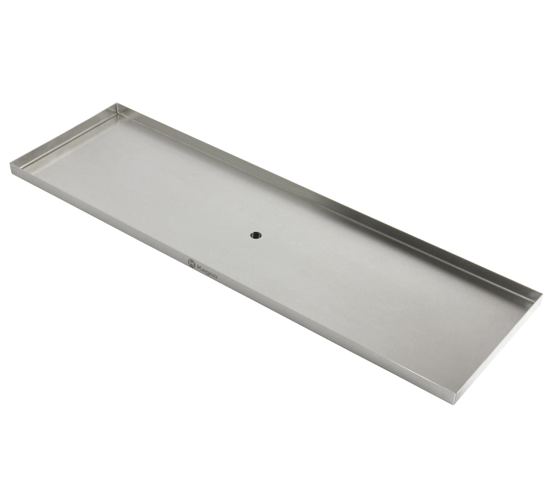 24" x 9" Surface Mount Drip Tray with Drain