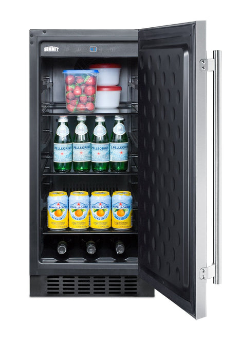 SUMMIT 15" Wide Outdoor All-Refrigerator