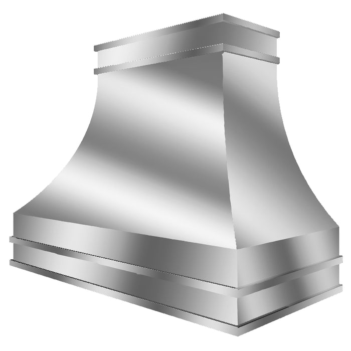 Kitchen Kandy Stockard Collection Wall Mount Range Hood with ZLINE Insert in Brushed Stainless Steel with Accents and Size Options (STK-SS)