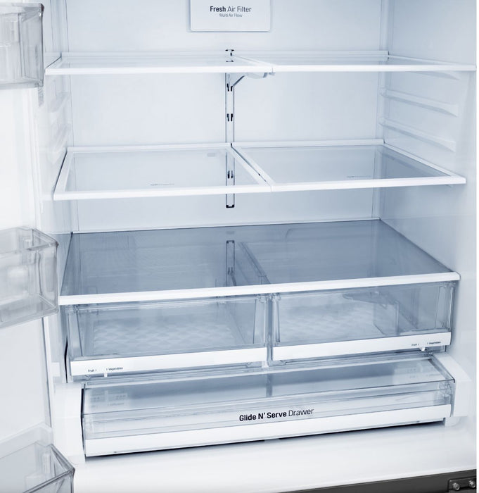 LG 36 Inch 3-Door French Door Refrigerator in Stainless Steel 22 Cu. Ft. (LFXC22526S)