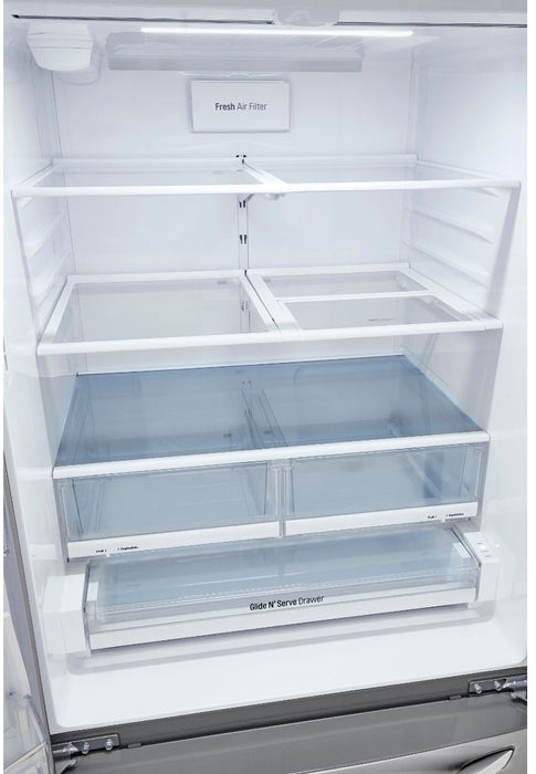 LG 33 Inch 3-Door French Door Refrigerator in Stainless Steel 25 Cu. Ft. (LRFXS2503S)