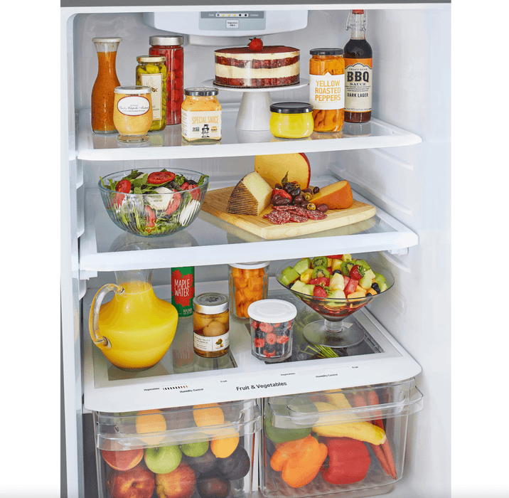 LG 30 Inch Refrigerator with Top-Mount Freezer in Stainless Steel 20 Cu. Ft. (LTCS20030S)