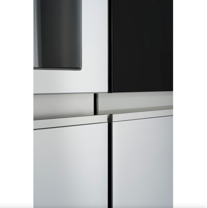 LG 36 Inch Side-by-Side InstaView Refrigerator with Craft Ice in Stainless 27 Cu. Ft. (LRSOS2706S)