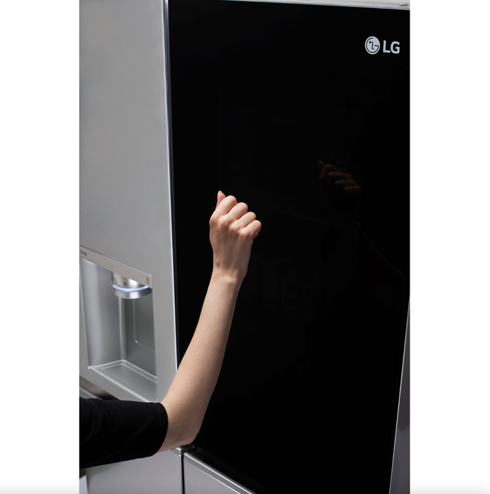 LG 36 Inch Side-by-Side InstaView Refrigerator with Craft Ice in Stainless 27 Cu. Ft. (LRSOS2706S)