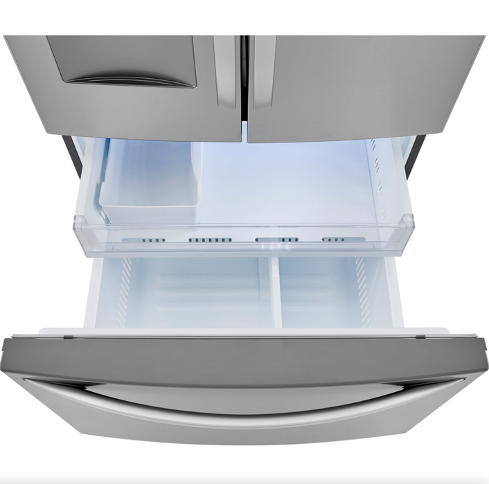 LG 36 Inch French Door Refrigerator with Slim Design Water Dispenser in Stainless Steel 29 Cu. Ft. (LRFWS2906V)