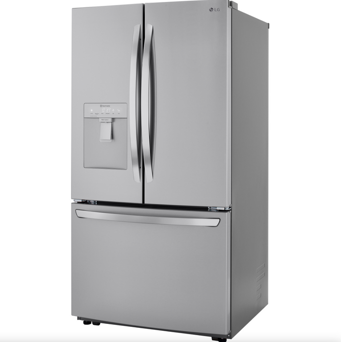 LG 36 Inch French Door Refrigerator with Slim Design Water Dispenser in Stainless Steel 29 Cu. Ft. (LRFWS2906V)