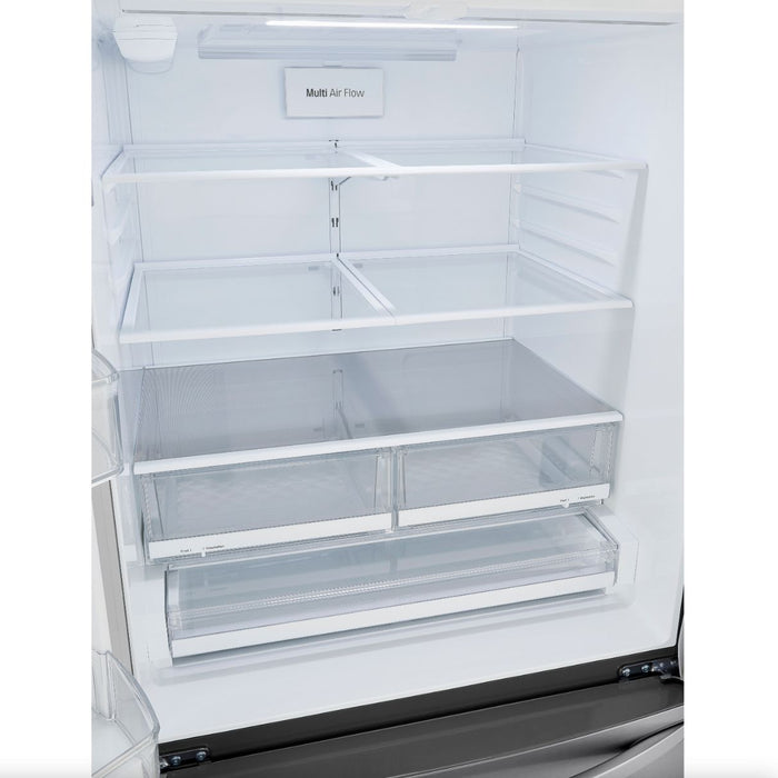 LG 36 Inch French Door Refrigerator with Slim Design Water Dispenser in Stainless Steel 29 Cu. Ft. (LRFWS2906V)
