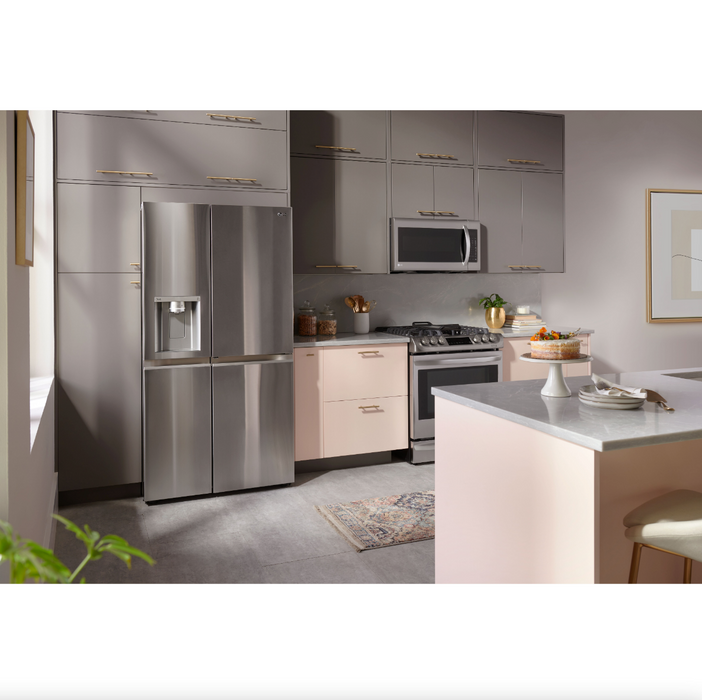 LG 36 Inch Side-by-Side Door-in-Door Refrigerator with Craft Ice in Stainless Steel 27 Cu. Ft. (LRSDS2706S)