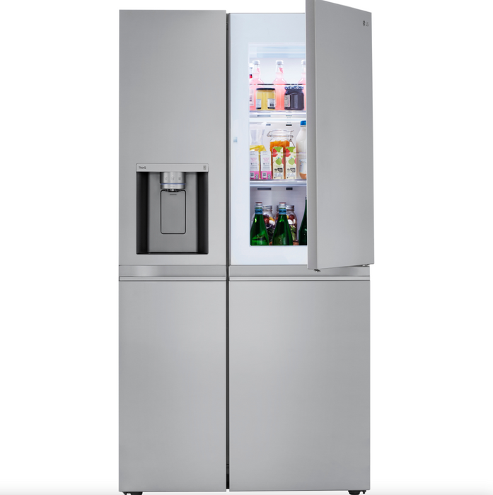 LG 36 Inch Side-by-Side Door-in-Door Refrigerator with Craft Ice in Stainless Steel 27 Cu. Ft. (LRSDS2706S)