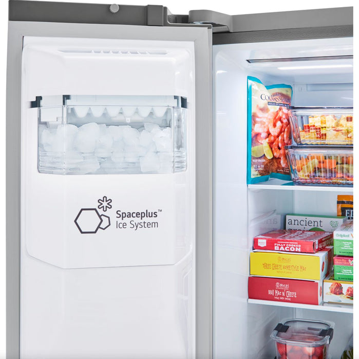 LG 36 Inch Side-by-Side Counter-Depth Refrigerator in Stainless Steel Look 23 Cu. Ft. (LRSXC2306V)