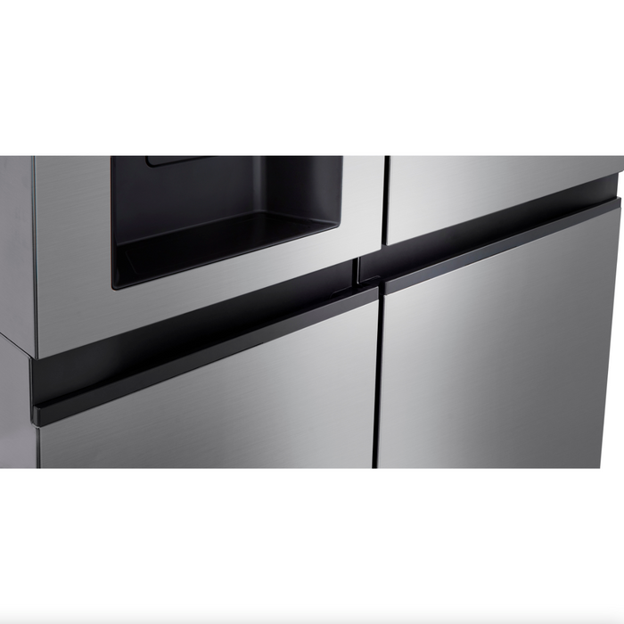 LG 36 Inch Side-by-Side Counter-Depth Refrigerator in Stainless Steel Look 23 Cu. Ft. (LRSXC2306V)