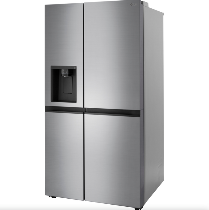 LG 36 Inch Side-by-Side Counter-Depth Refrigerator in Stainless Steel Look 23 Cu. Ft. (LRSXC2306V)