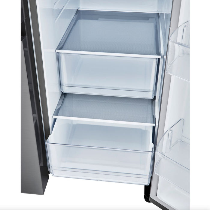 LG 36 Inch Side-by-Side Counter-Depth Refrigerator in Stainless Steel Look 23 Cu. Ft. (LRSXC2306V)