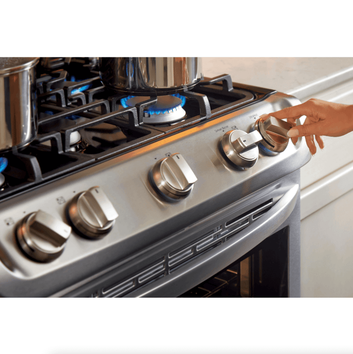 LG 30 Inch Freestanding Gas Range with Double Oven in Stainless Steel 6.9 Cu.Ft. (LDG4313ST)