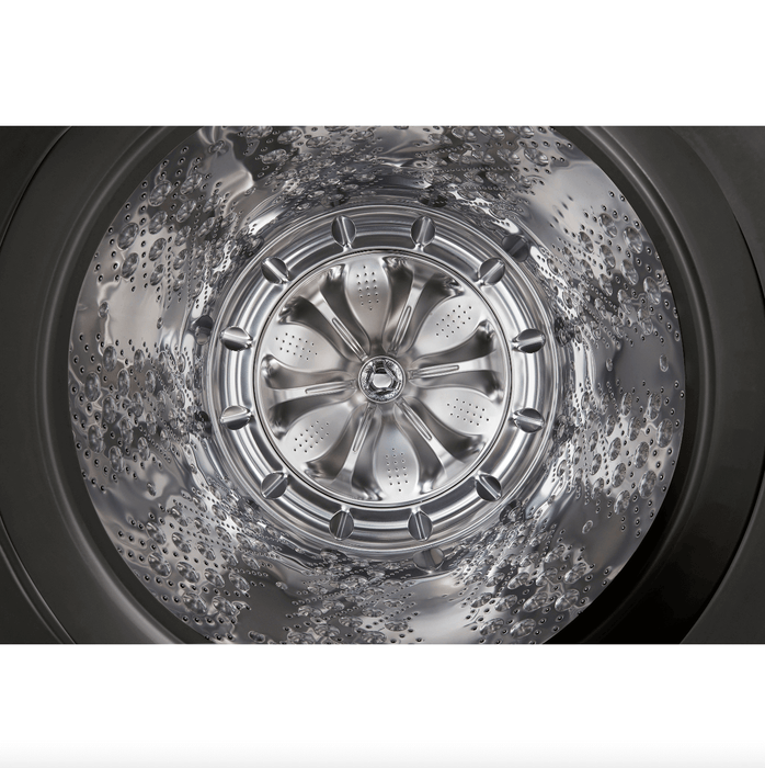 LG 27 Inch Smart wi-fi Enabled Top Load Washer with TurboWash3D Technology in Graphite Steel 5.5 cu. ft. (WT7800CV)