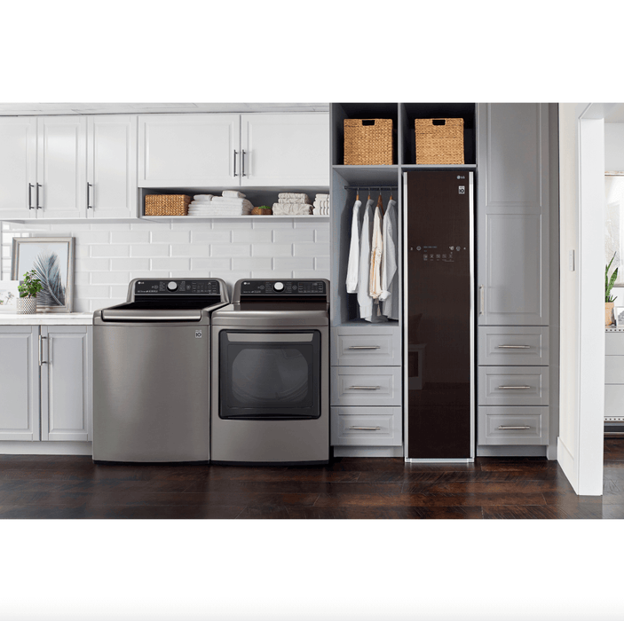 LG 27 Inch Smart wi-fi Enabled Electric Dryer with TurboSteam In Graphite Steel 7.3 cu. ft. (DLEX7800VE)