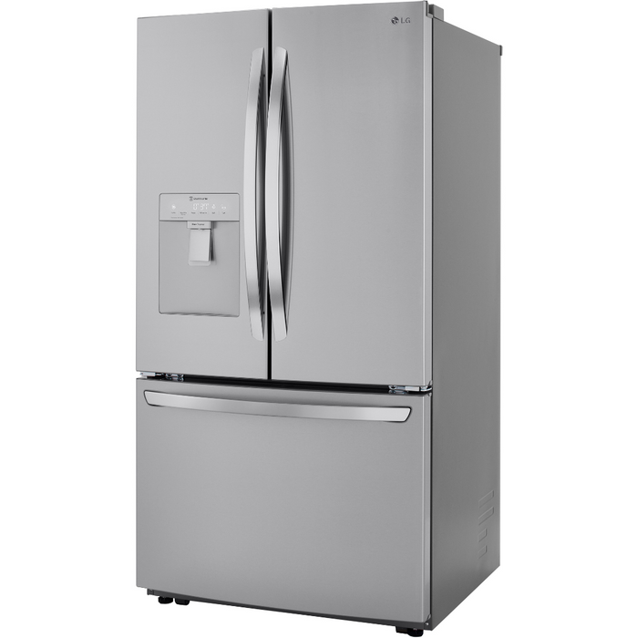 LG 36 Inch French Door Refrigerator with Slim Design Water Dispenser in PrintProof Stainless Steel 29 Cu. Ft. (LRFWS2906S)