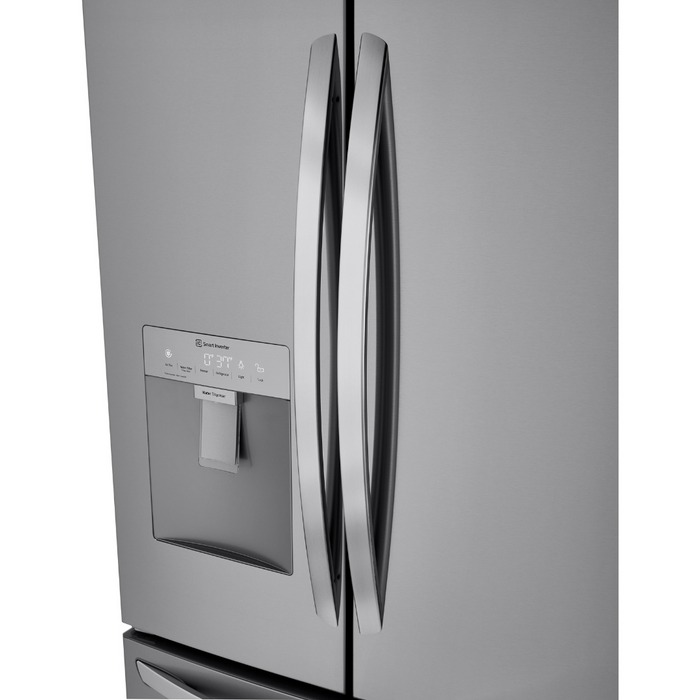 LG 36 Inch French Door Refrigerator with Slim Design Water Dispenser in PrintProof Stainless Steel 29 Cu. Ft. (LRFWS2906S)