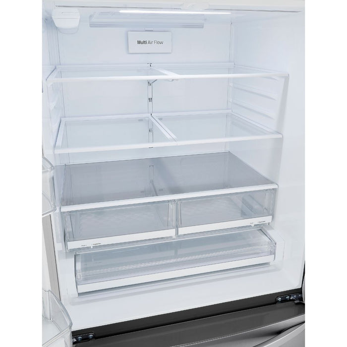 LG 36 Inch French Door Refrigerator with Slim Design Water Dispenser in PrintProof Stainless Steel 29 Cu. Ft. (LRFWS2906S)