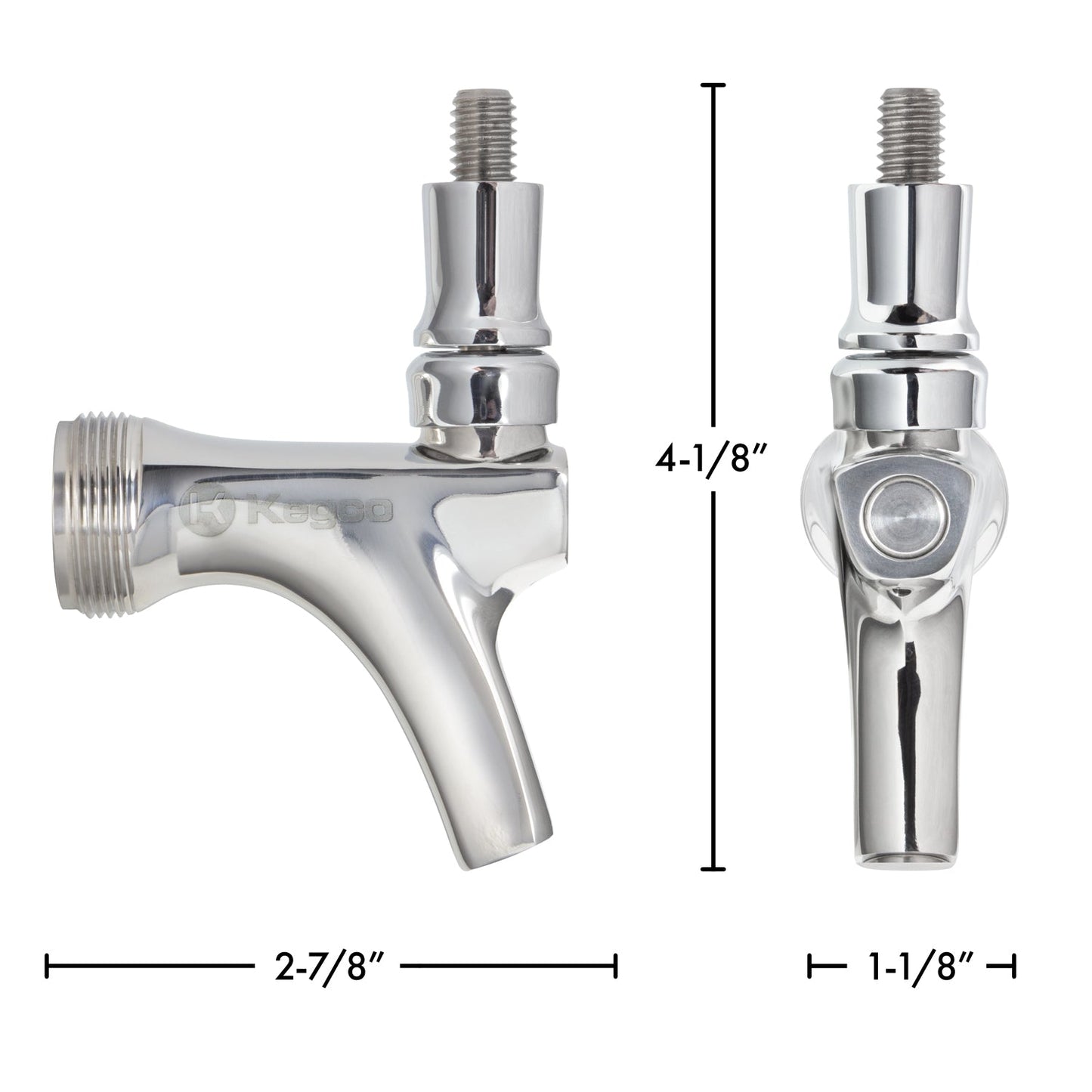 Infinity Series Stainless Steel Standard Beer Faucet