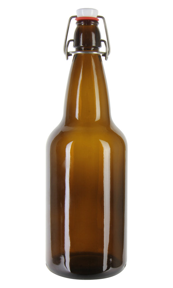 EZ Cap 500ml Flip-Top Home Brew Beer Bottles - Amber (Set of 12)