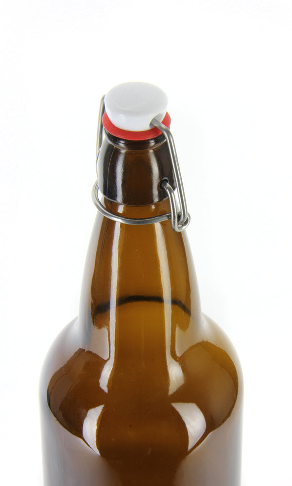 EZ Cap 500ml Flip-Top Home Brew Beer Bottles - Amber (Set of 6)