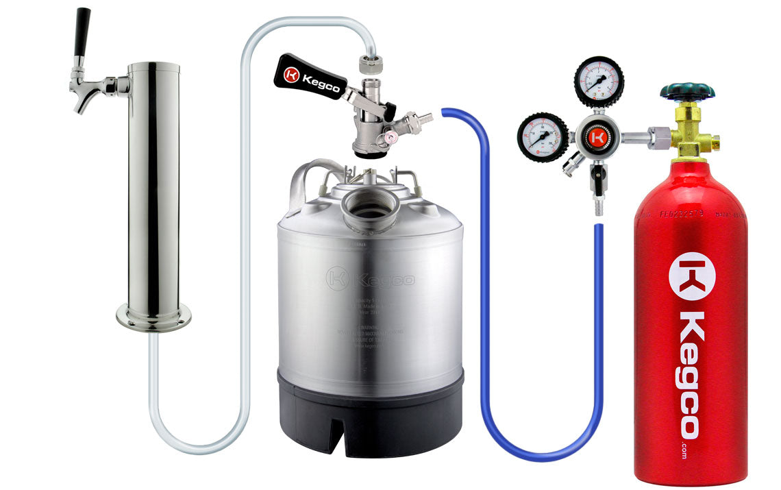 9 Liter Keg Beer Cleaning Can with D System Valve