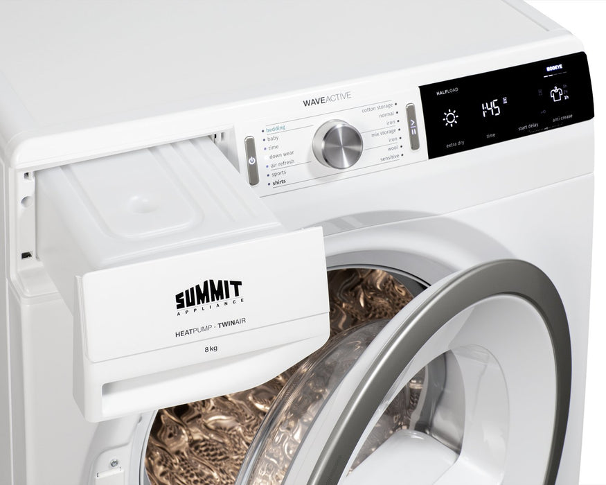 SUMMIT 24" Wide 208-240V Heat Pump Dryer