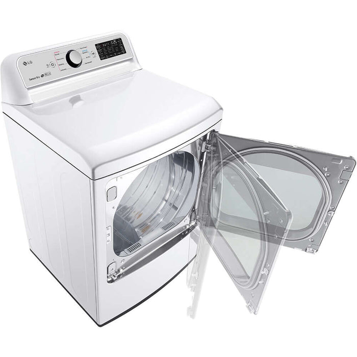 LG 27 Inch Rear Control Front Load Electric Dryer in White 7.3 cu. ft. (DLE7300WE)