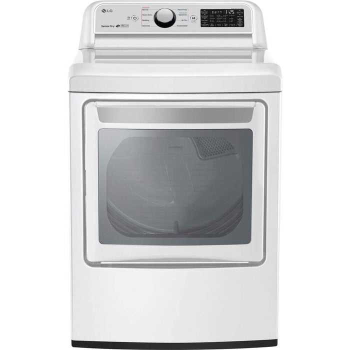 LG 27 Inch Rear Control Front Load Electric Dryer in White 7.3 cu. ft. (DLE7300WE)