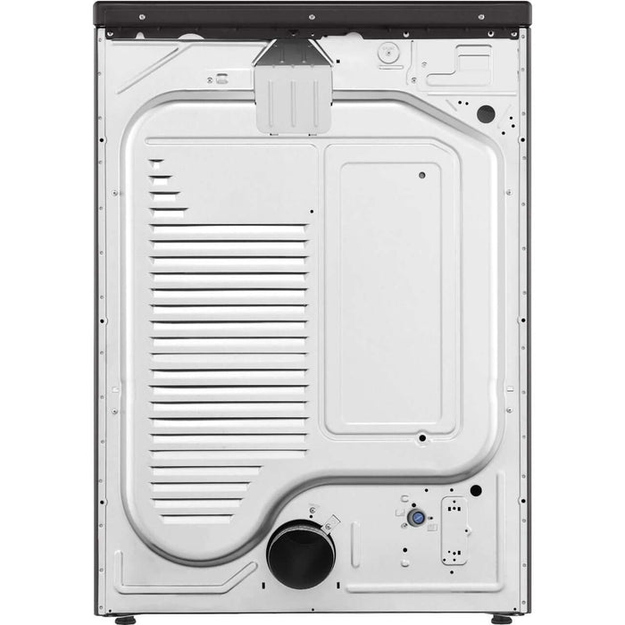 LG 27 In. 7.4-Cu. Ft. Front Load Electric Dryer with TurboSteam and Built-In Intelligence in Black Steel (DLEX4000B)