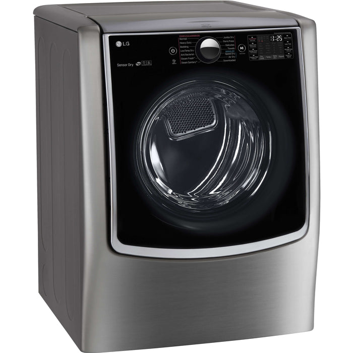 LG 29 Inch Ultra Large Capacity Electric Dryer in Graphite Steel 9 cu. ft. (DLEX9000V)