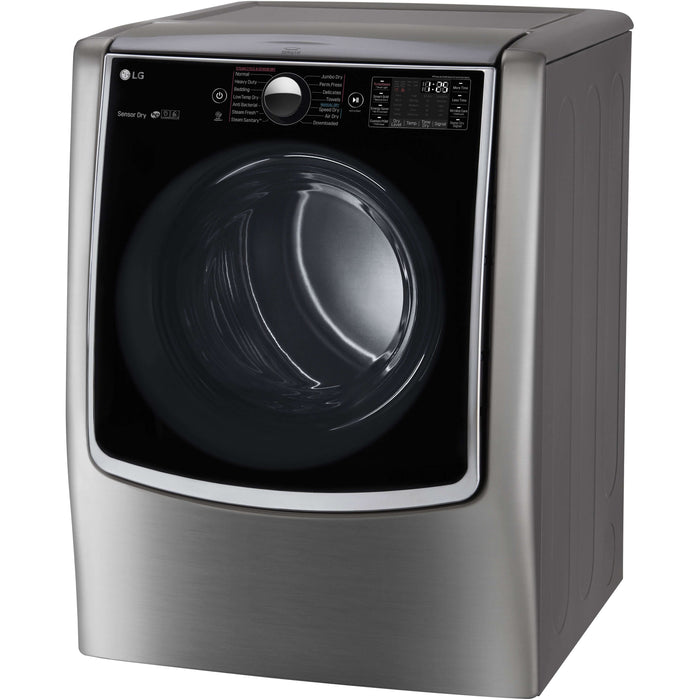 LG 29 Inch Ultra Large Capacity Electric Dryer in Graphite Steel 9 cu. ft. (DLEX9000V)