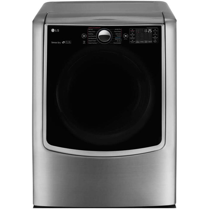 LG 29 Inch Ultra Large Capacity Electric Dryer in Graphite Steel 9 cu. ft. (DLEX9000V)