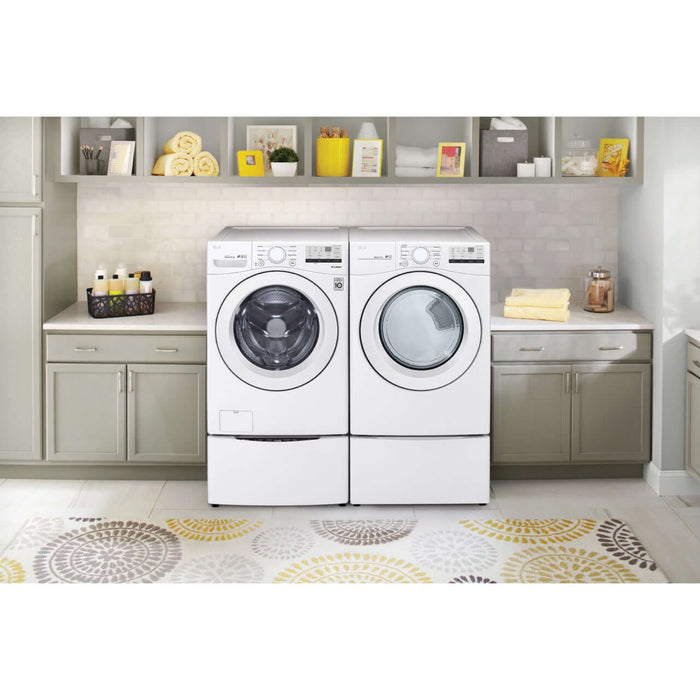 LG 27 In. 7.4-Cu. Ft. Ultra-Large Capacity Gas Dryer in White (DLG3401W)