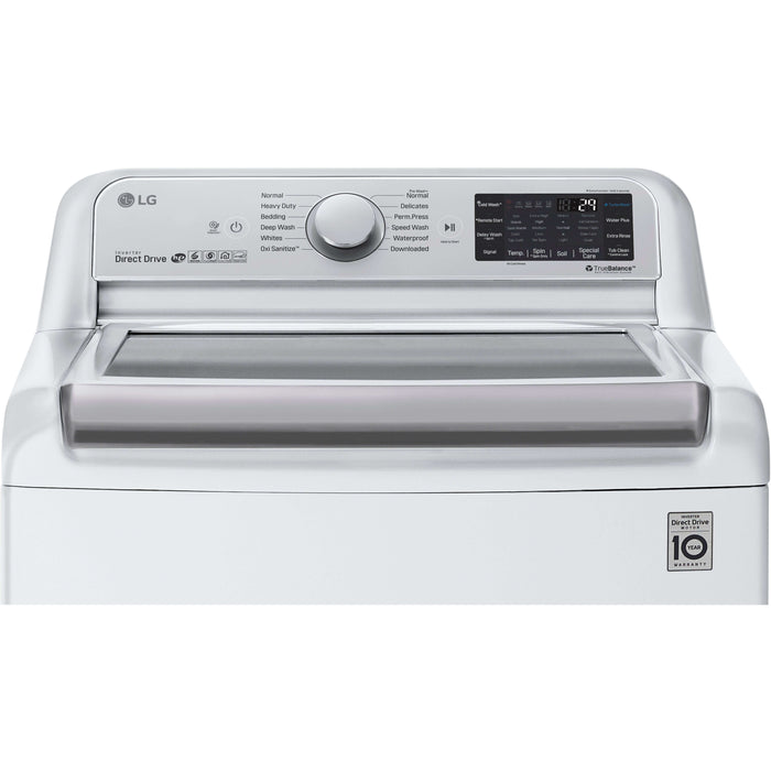 LG 27 Inch Smart wi-fi Enabled Gas Dryer with TurboSteam In White 7.3 cu. ft. (DLGX7801WE)