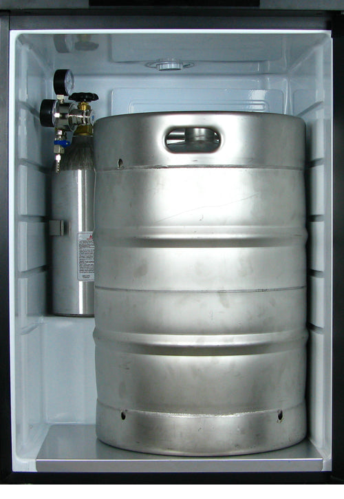 24" Wide Triple Tap Black Kegerator