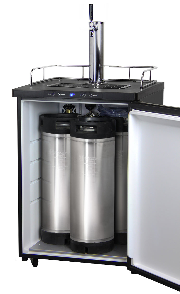 24" Wide Single Tap Stainless Steel Digital Kegerator