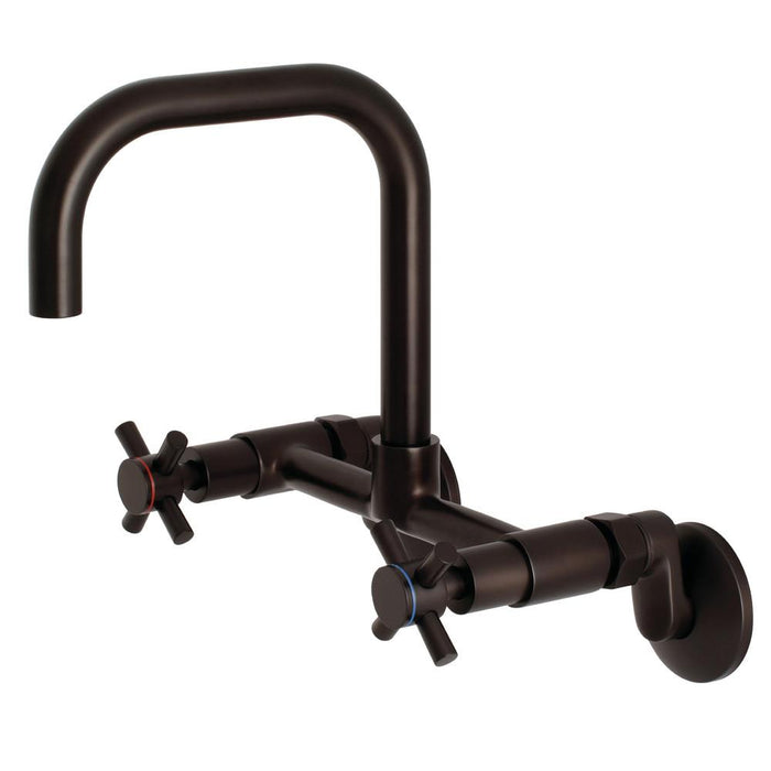 Kingston Brass Concord Two-Handle Wall-Mount Kitchen Faucet (KS413)