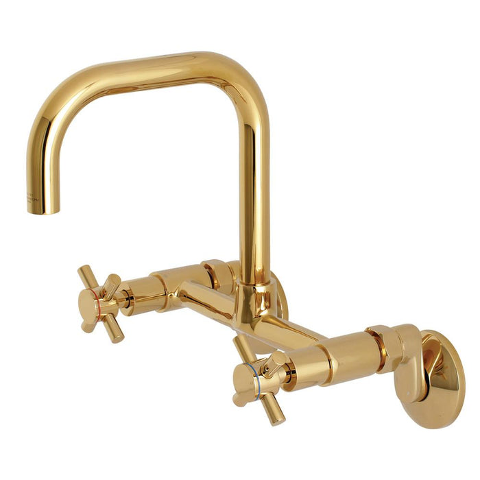 Kingston Brass Concord Two-Handle Wall-Mount Kitchen Faucet (KS413)
