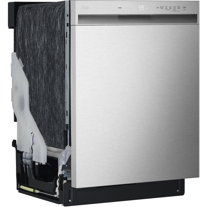 LG 4-Piece Kitchen Appliance Package with Range, French Door Refrigerator, Microwave, and Dishwasher (4KAP-LGLRLMLD30)
