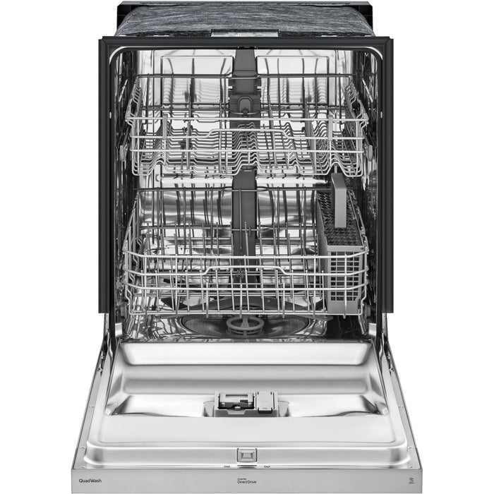 LG 4-Piece Kitchen Appliance Package with Range, French Door Refrigerator, Microwave, and Dishwasher (4KAP-LGLRLMLD30)